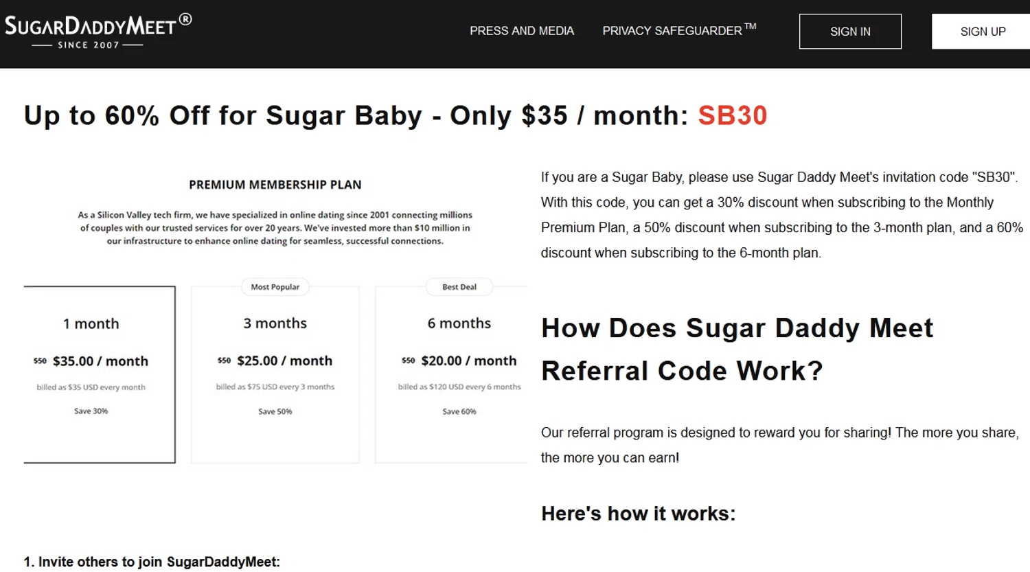 SugarDaddyMeet promo code screenshot showing code SB30 applied at SugarDaddyMeet checkout page. Uploaded by SimplyCodes community member alexjohnson on Aug 26, 2025