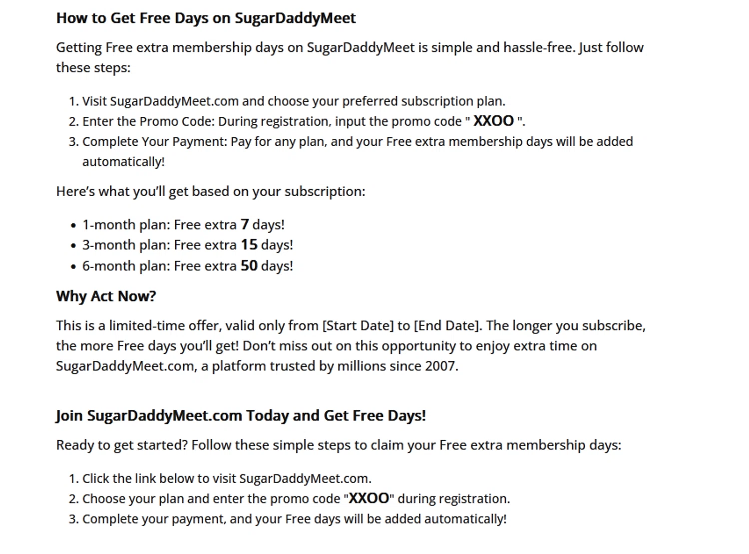 SugarDaddyMeet promo code screenshot showing code XXOO applied at SugarDaddyMeet checkout page. Uploaded by SimplyCodes community member alexjohnson on Aug 28, 2025