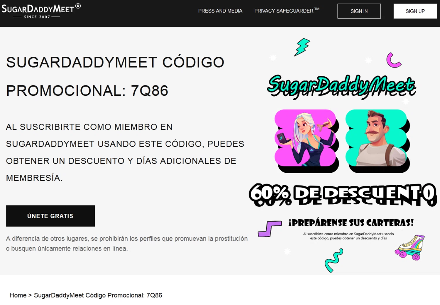 SugarDaddyMeet promo code screenshot showing code 7Q86 applied at SugarDaddyMeet checkout page. Uploaded by SimplyCodes community member alexjohnson on May 2, 2025