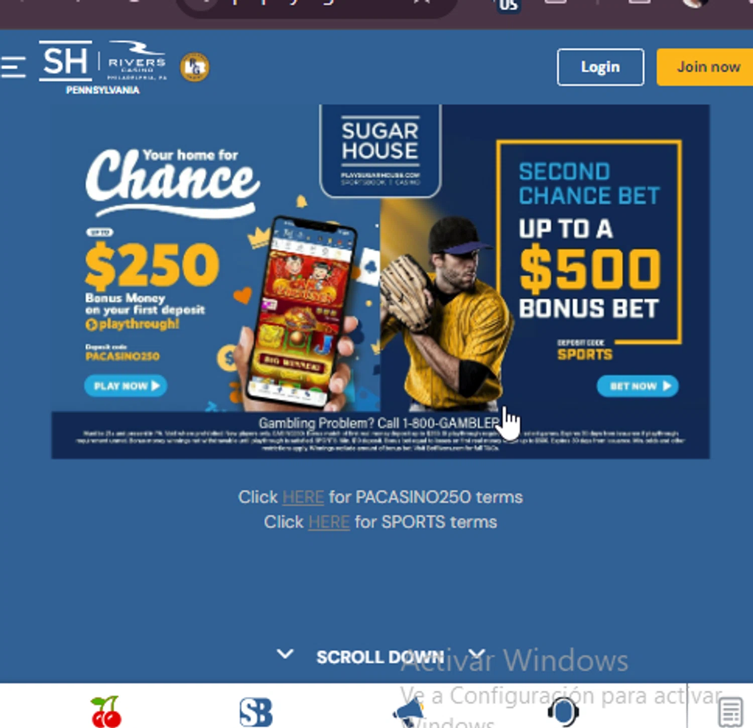 SugarHouse Casino checkout page showing SugarHouse Casino promo code box | Screenshot taken by SimplyCodes community member on Jul 15, 2024