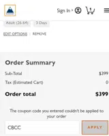 Sugarloaf Mountain coupon verification screenshot