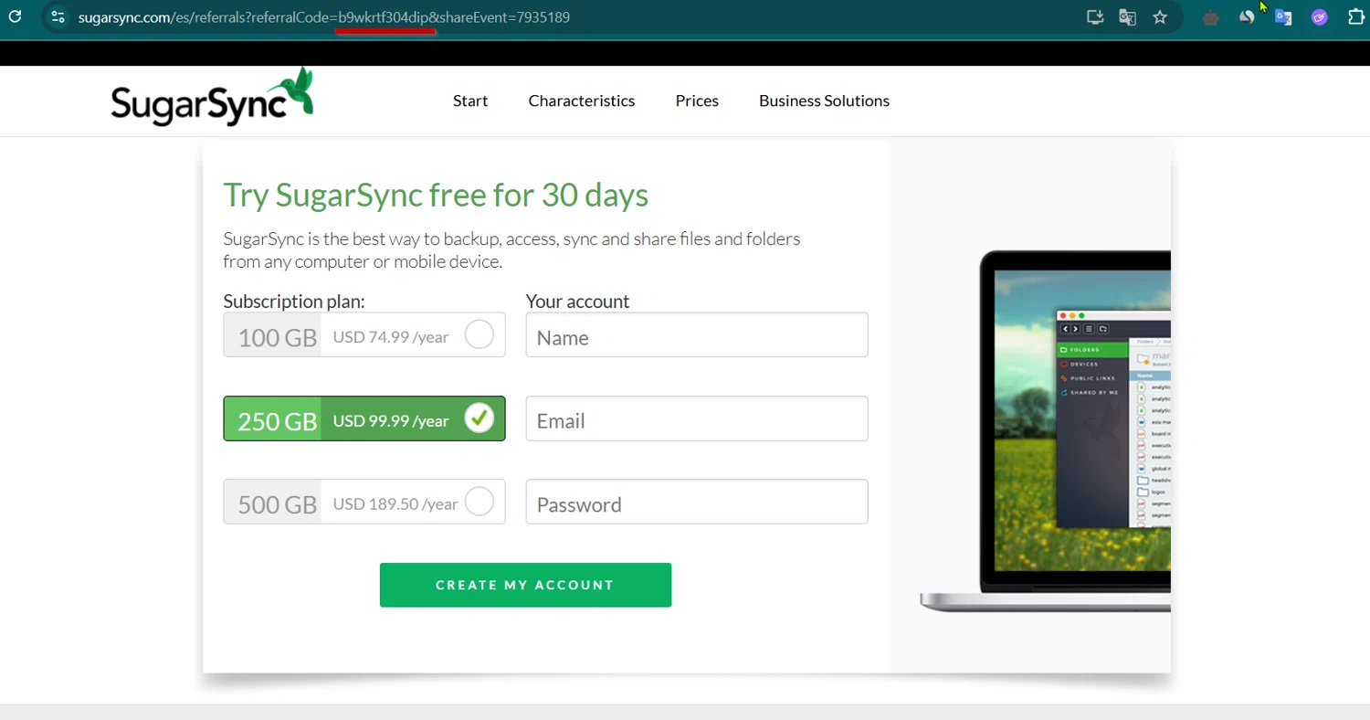 SugarSync promo code screenshot showing code b9wkrtf applied at SugarSync checkout page. Uploaded by SimplyCodes community member Lioniel on Mar 1, 2025