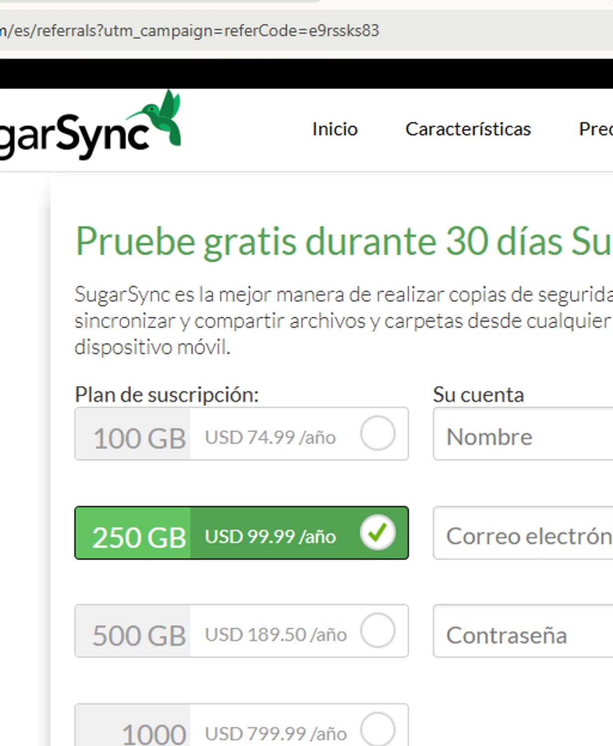 SugarSync checkout page showing SugarSync promo code box | Screenshot taken by SimplyCodes community member on Jul 31, 2025