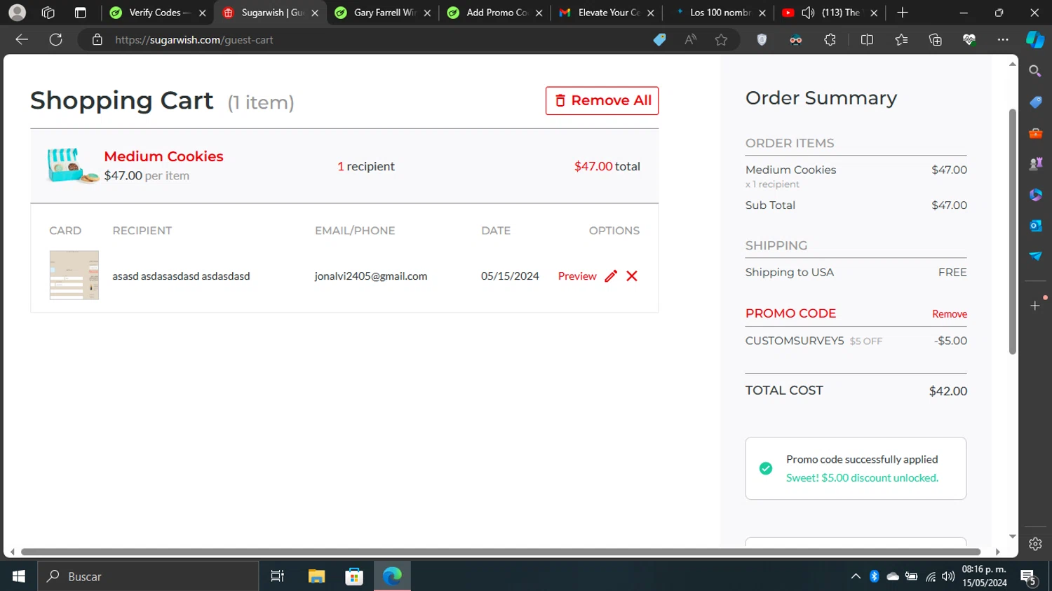 Sugarwish Promo Codes 7 Off September 2024