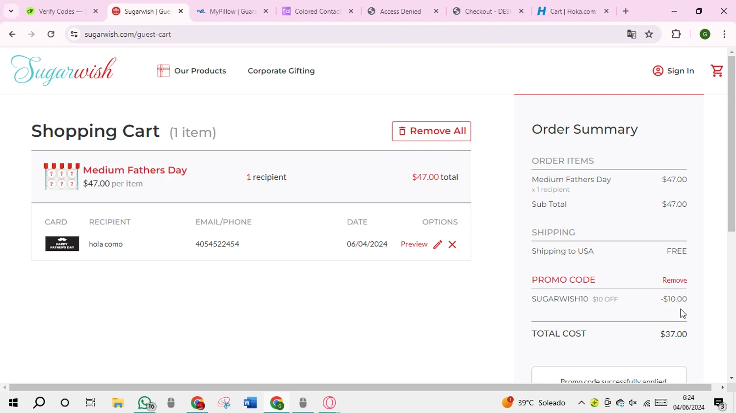 Sugarwish Promo Codes 7 Off September 2024