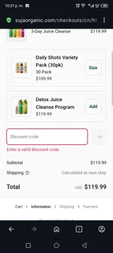 DRINKPLANTS coupon verification screenshot