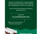 ELDERBERRY20 coupon verification screenshot