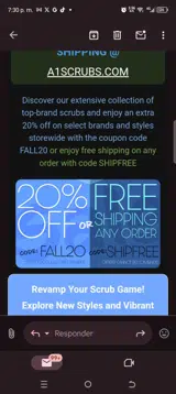Immunity20 coupon verification screenshot