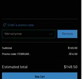 februarynow coupon verification screenshot