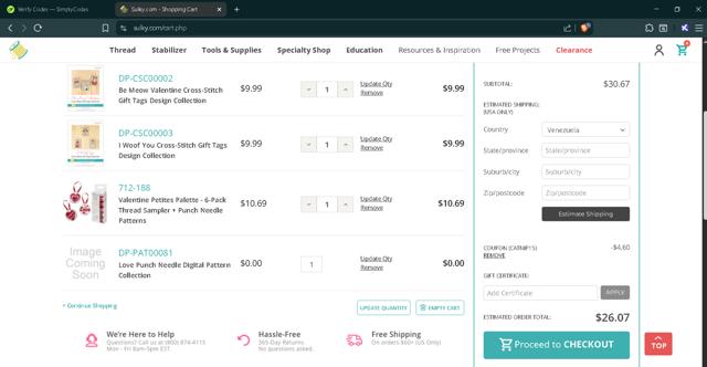 Sulky checkout page showing Sulky coupon code box | Screenshot taken by SimplyCodes community member on Jun 30, 2025