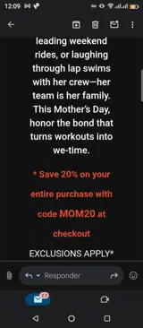 MOM20 coupon verification screenshot