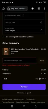 SST coupon verification screenshot