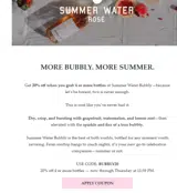 BUBBLY20 coupon verification screenshot