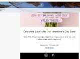 VALENTINES25 coupon verification screenshot
