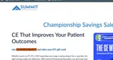 Summit Professional Education coupon verification screenshot