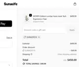 SUNAOFE10 coupon verification screenshot