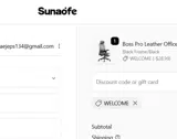 WELCOME coupon verification screenshot