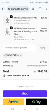 NEWYEAR20 coupon verification screenshot