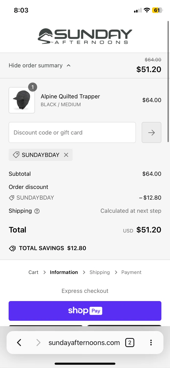 how to use Sunday Afternoons coupons