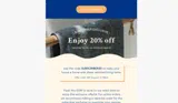 SUBSCRIBER20 coupon verification screenshot