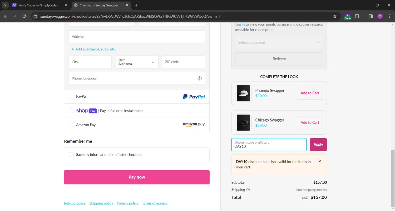Sunday Swagger Discount Codes 20 Off October 2024