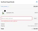 SUPER20 coupon verification screenshot