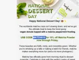 MATCHA10 coupon verification screenshot