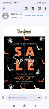 SPOOKY40 coupon verification screenshot