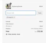 Sunli15 coupon verification screenshot