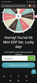 Sunnamusk coupon verification screenshot