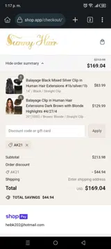 AK21 coupon verification screenshot