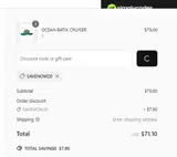 SAVENOW20 coupon verification screenshot