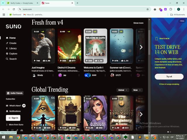Suno checkout page showing Suno promo code box | Screenshot taken by SimplyCodes community member on Jan 20, 2025
