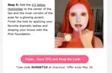 Sunset Makeup coupon verification screenshot