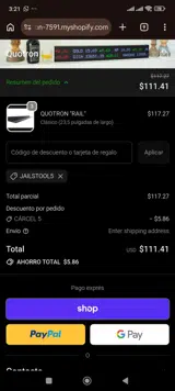 jailstool5 coupon verification screenshot