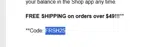 FRSH25 coupon verification screenshot