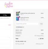 Sunshine Sisters coupon verification screenshot