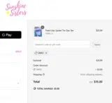 Sunshine Sisters coupon verification screenshot