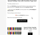 HOLIDAY15 coupon verification screenshot
