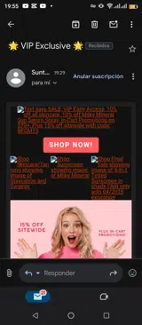 Suntegrity Skincare coupon verification screenshot