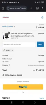Adbez coupon verification screenshot