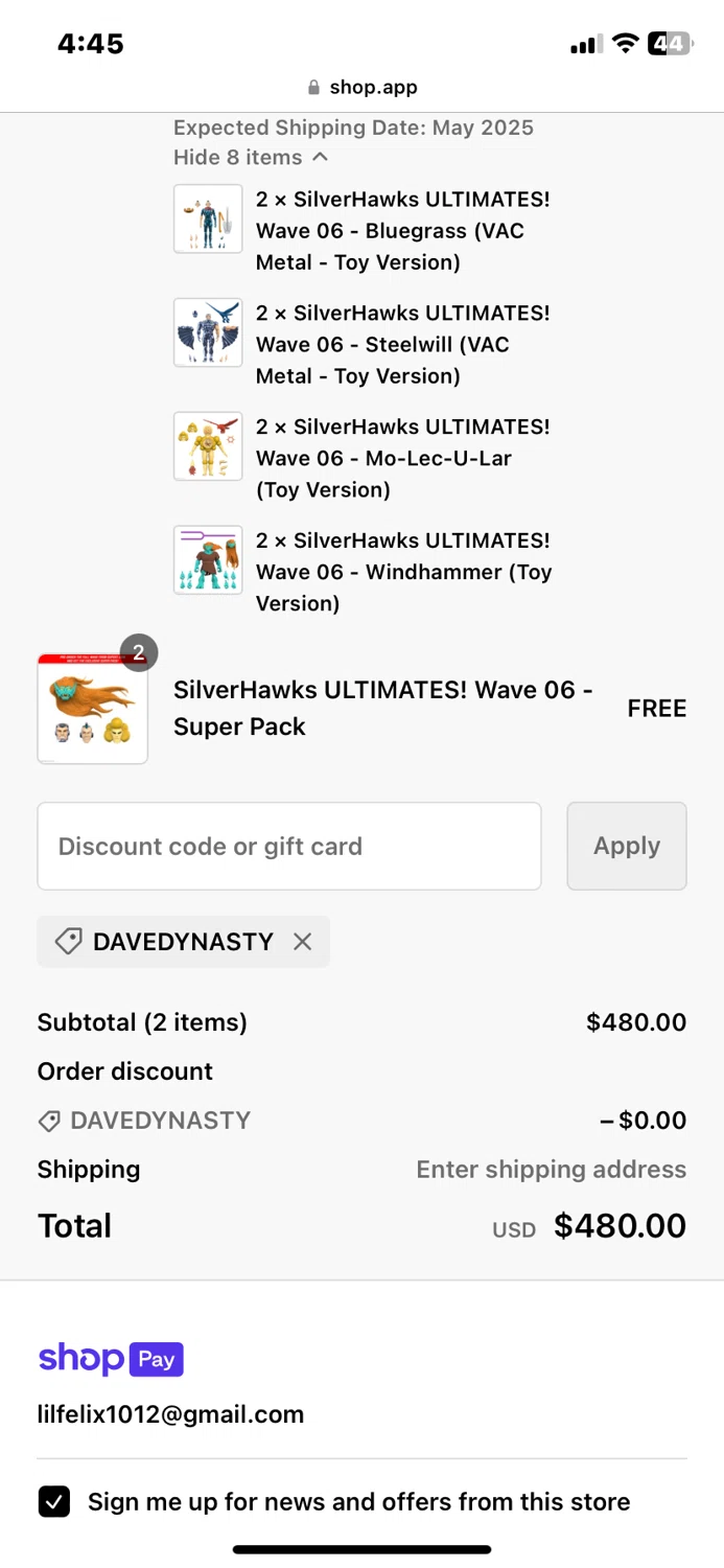 where to use Tamiya promo code box