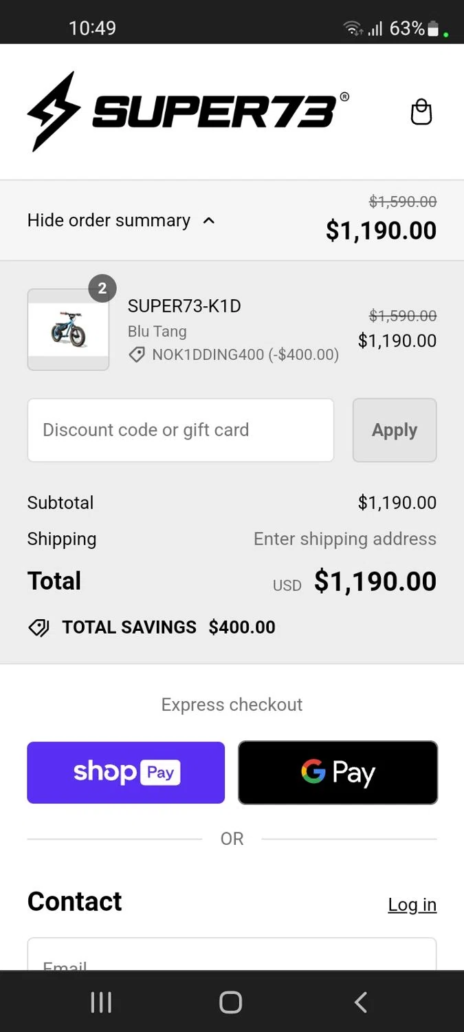 Super73 Discount Codes 25 Off January 2025