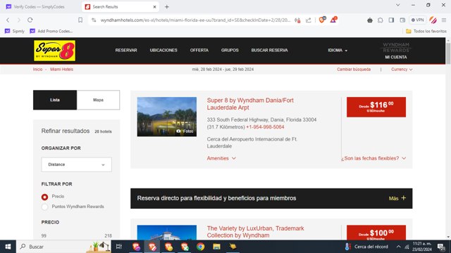 Super 8 checkout page showing Super 8 promo code box | Screenshot taken by SimplyCodes community member on Feb 23, 2024