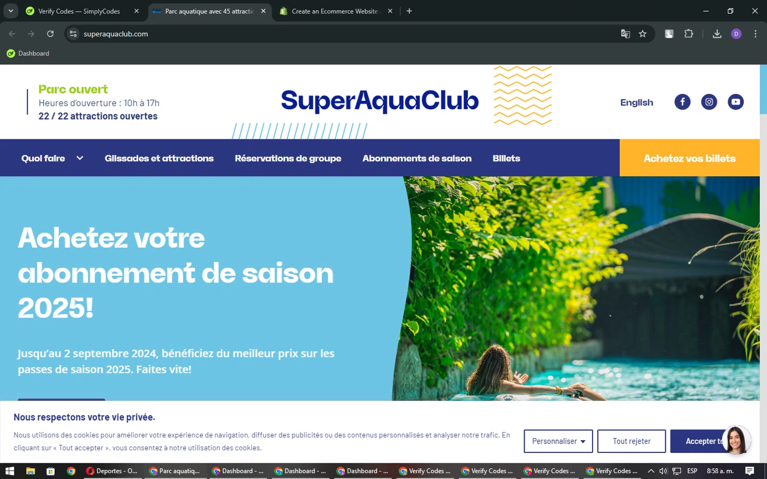 Super Aqua Club checkout page showing Super Aqua Club promo code box | Screenshot taken by SimplyCodes community member on Aug 24, 2024