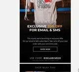 exclusive20 coupon verification screenshot