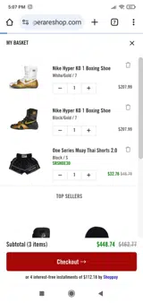 Srshoe30 coupon verification screenshot