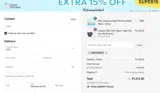 WELCOME10 coupon verification screenshot