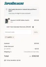SuperBreakers coupon verification screenshot