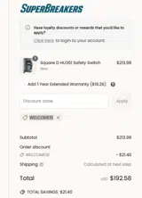 SuperBreakers coupon verification screenshot